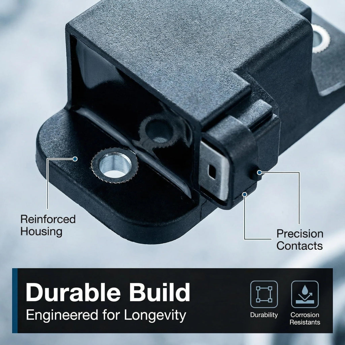 NEWHOW module installed on outboard engine demonstrating straightforward fit