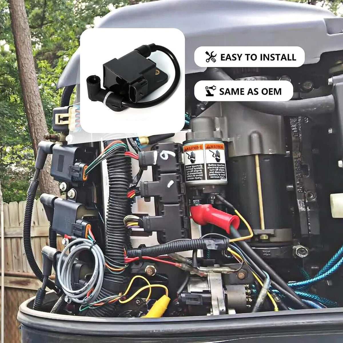 NEWHOW module on a boat dock illustrating reliable marine ignition support