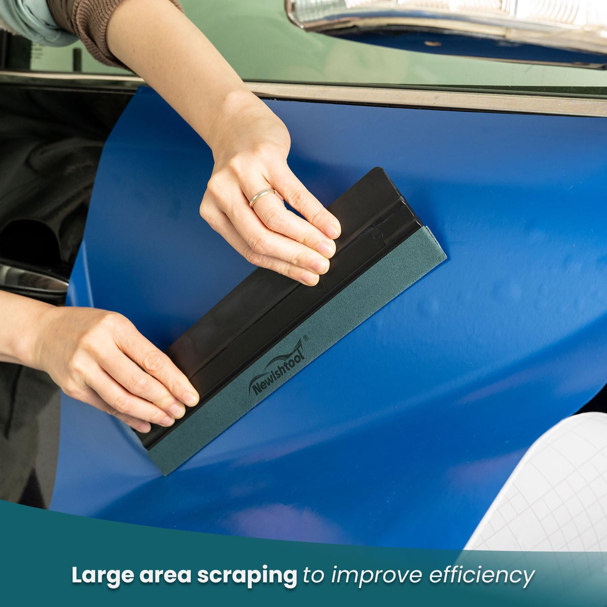 NEWISHTOOL all seven squeegee sizes laid out to show variety and versatility