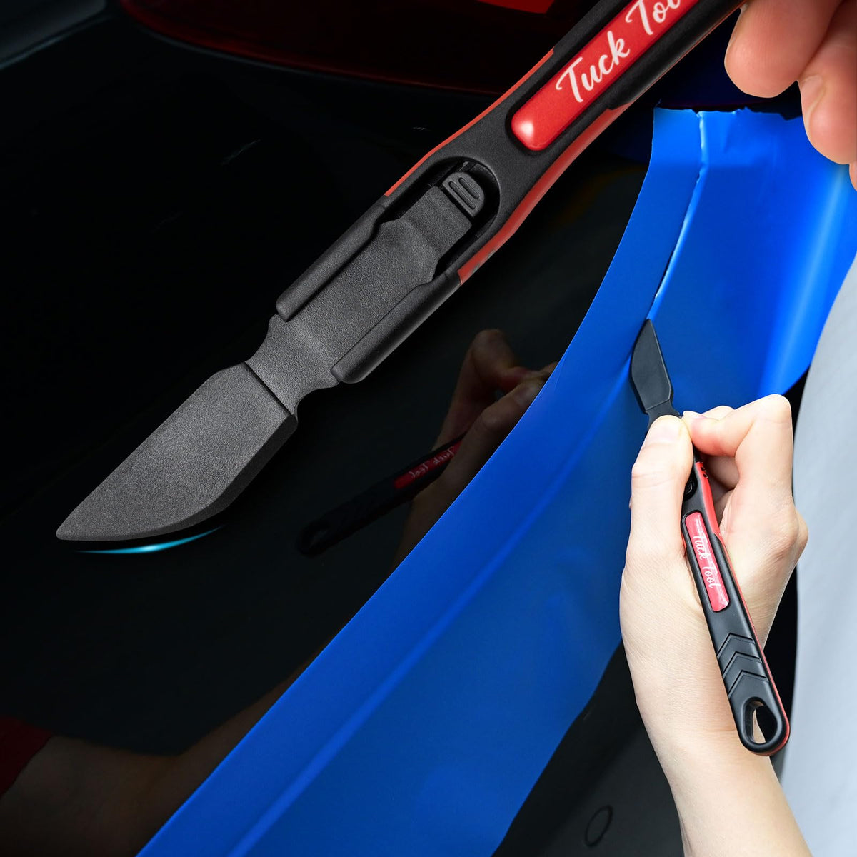 NEWISHTOOL arc blade detail illustrating narrow gap access for accuracy