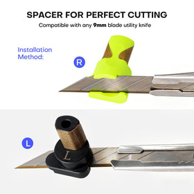 NEWISHTOOL close-up showing magnetic blade retention for steady cuts