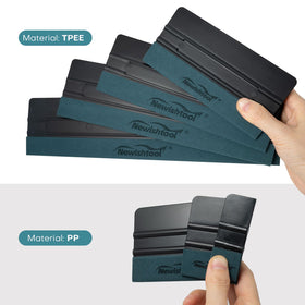 NEWISHTOOL close-up of microfiber felt edge protecting film from scratches