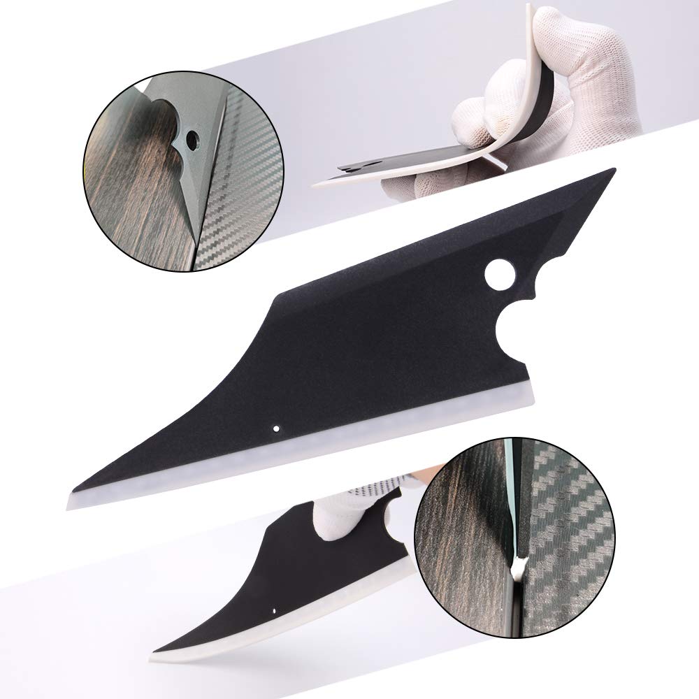 NEWISHTOOL corner tool in use on bumper demonstrating tight-curve control