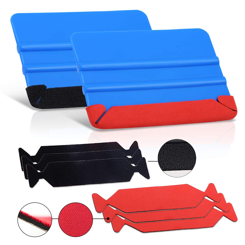 NEWISHTOOL felt squeegee close-up protecting paint while smoothing film