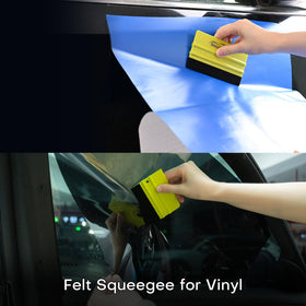 NEWISHTOOL felt squeegees with replacement pads protecting film surfaces