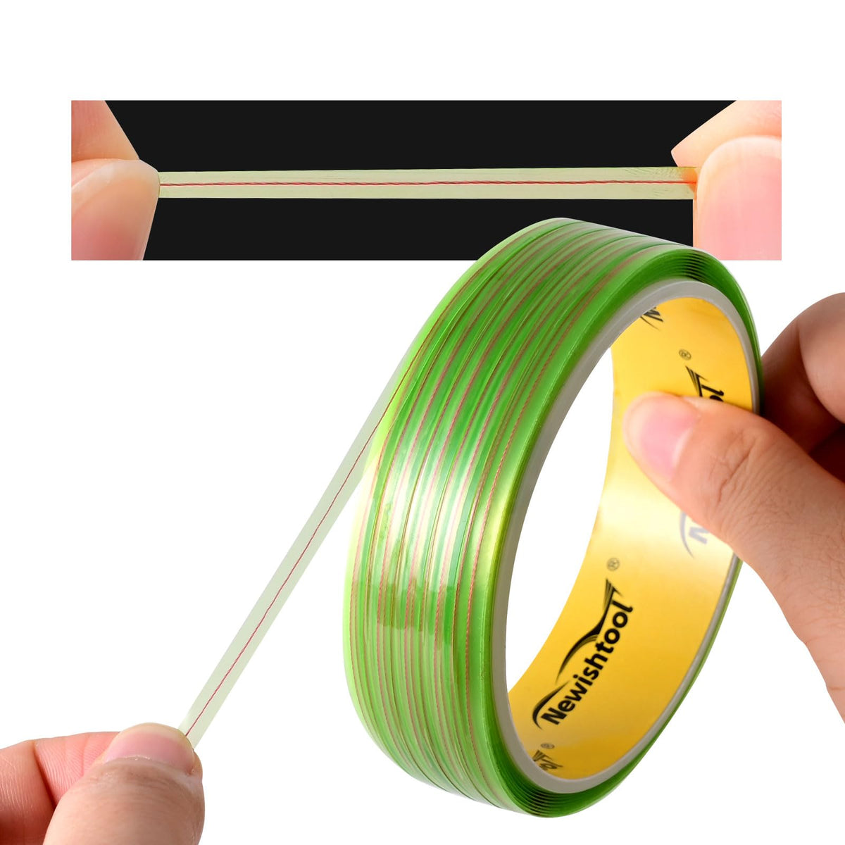 NEWISHTOOL filament close-up detail showing sharp durable edge for clean blade-free cuts