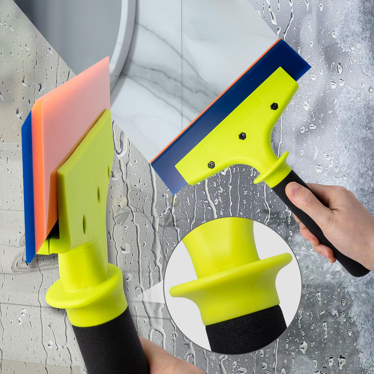 NEWISHTOOL nylon handle with soft rubber sleeve providing secure grip