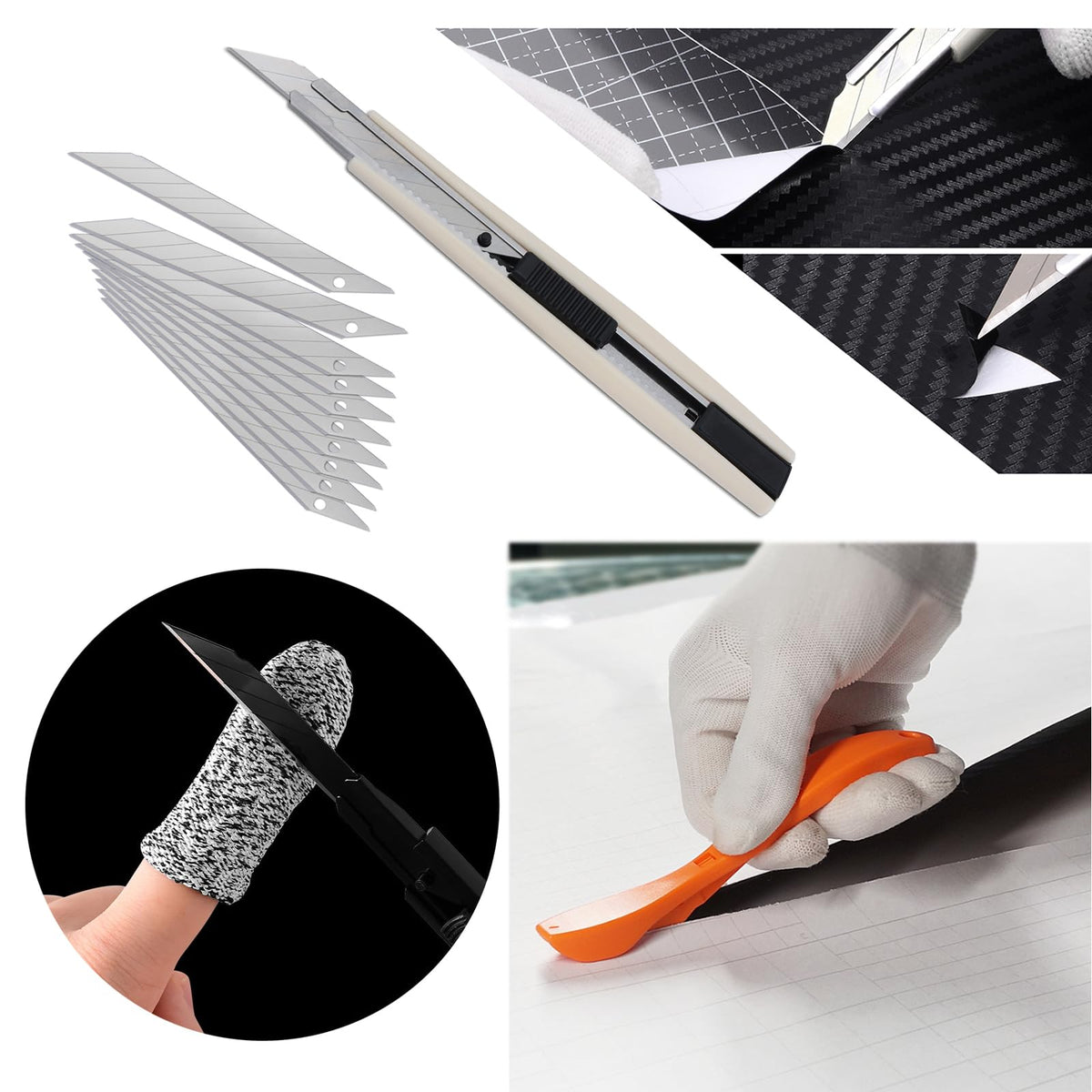 NEWISHTOOL tools in use wrapping a bumper for professional finishing results