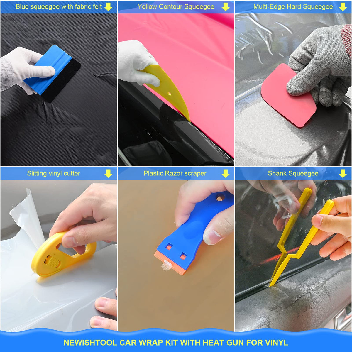 NEWISHTOOL magnets holding film in place to speed alignment