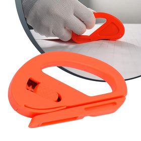 NEWISHTOOL mini corner squeegee in use pressing film into tight corners cleanly