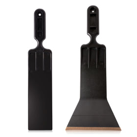 NEWISHTOOL paddle squeegee close-up of scrubber pad delivering gentle yet effective cleaning