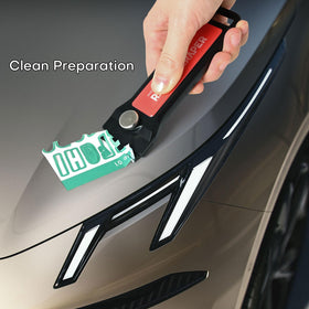 NEWISHTOOL plastic razor scraper with storage box removing glue safely