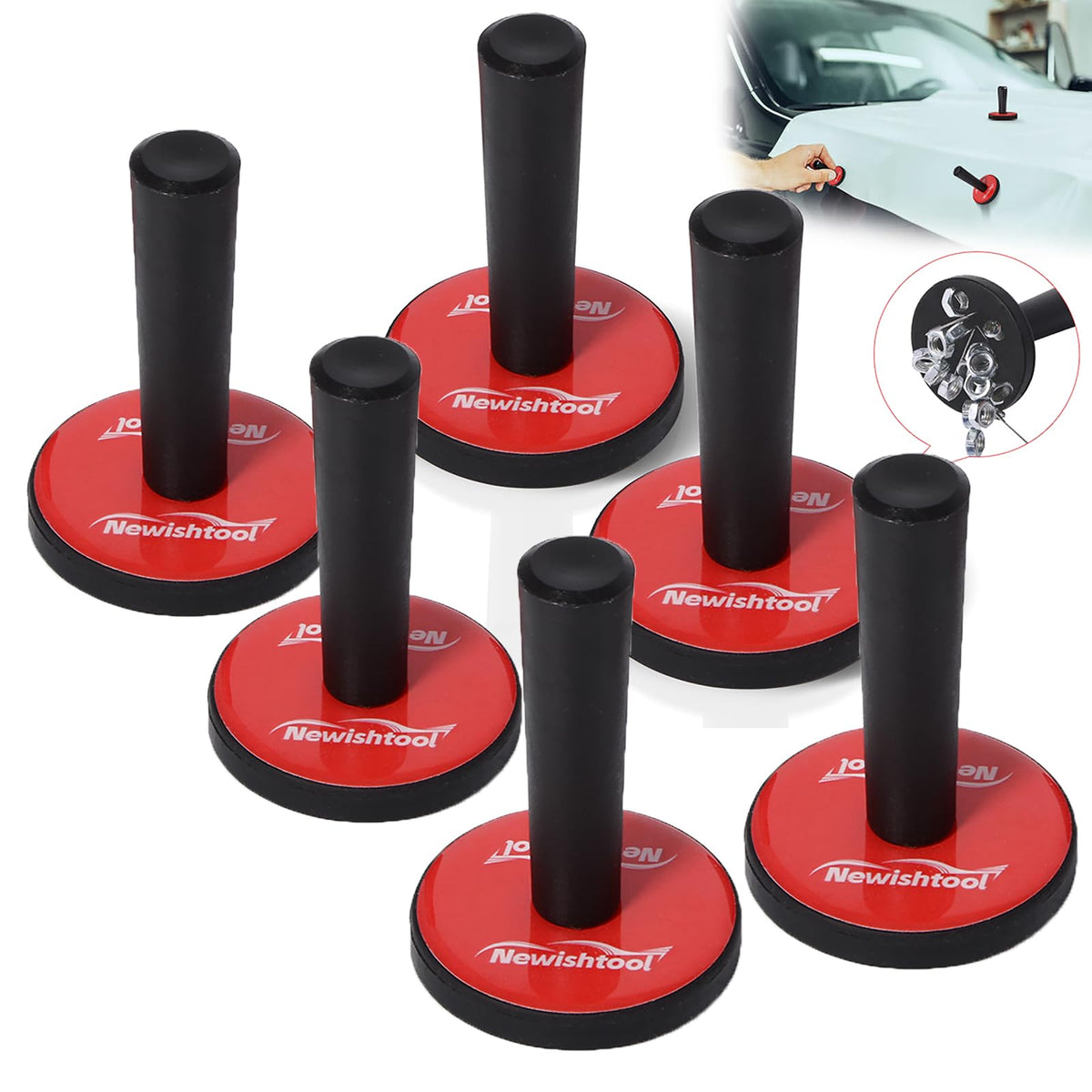 NEWISHTOOL plastic scrapers set with varied angles for corners and edges