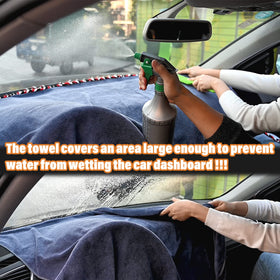 NEWISHTOOL protecting dashboard electronics from moisture while working on windshield