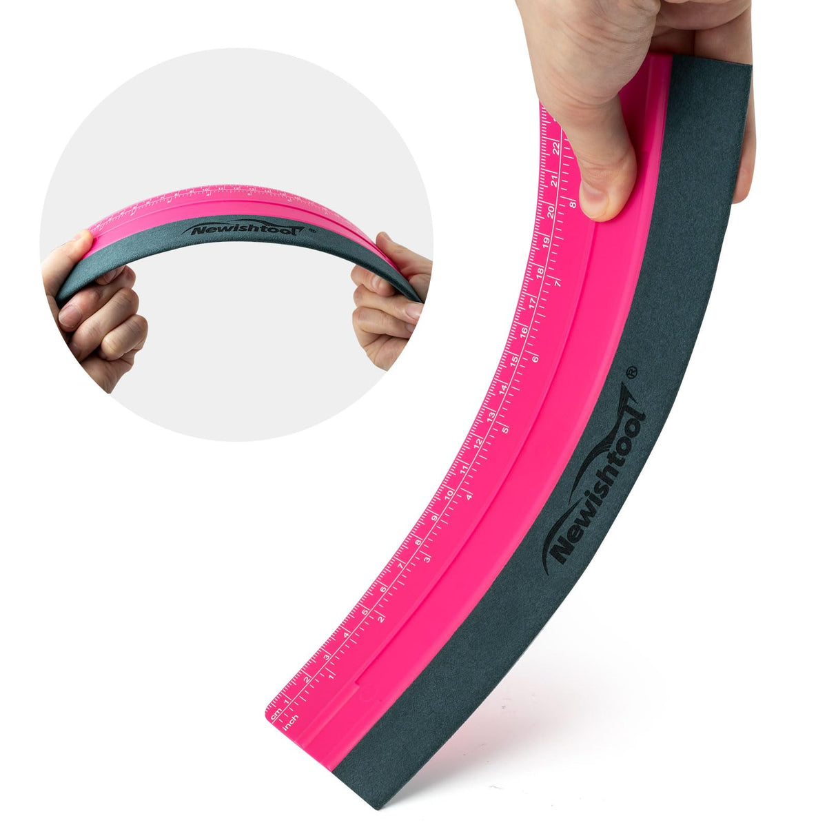 NEWISHTOOL ruler scales detail for quick cm and inch measurements
