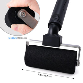 NEWISHTOOL size comparison with hand to show 4-inch width for larger coverage