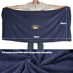 NEWISHTOOL size comparison with ruler demonstrating 30 by 70 inch coverage