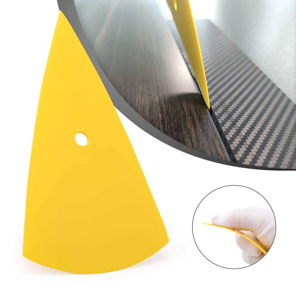 NEWISHTOOL applying window tint to glass illustrating smooth bubble-free results