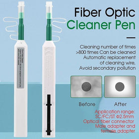 NewMainOne pen in use cleaning an SC connector for reliable field maintenance