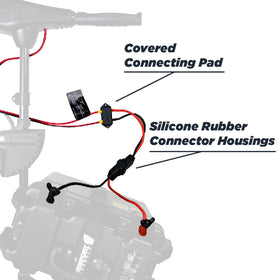 Newport Vessels covered connection pad mounted for protected tidy cable routing