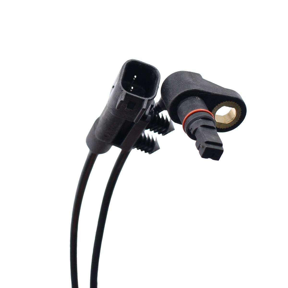 NewYall sensor installed on Jeep wheel hub demonstrating correct fit benefit