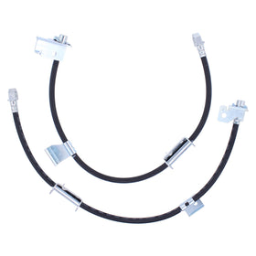 NewYall brake hose beside ruler showing accurate OEM length for correct fit