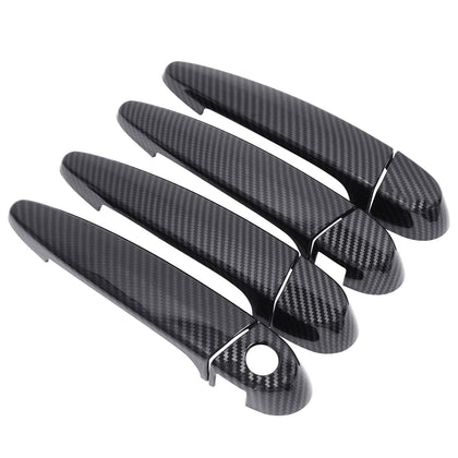 NewYall front view of carbon fiber ABS handle cover showing sleek styling and protection