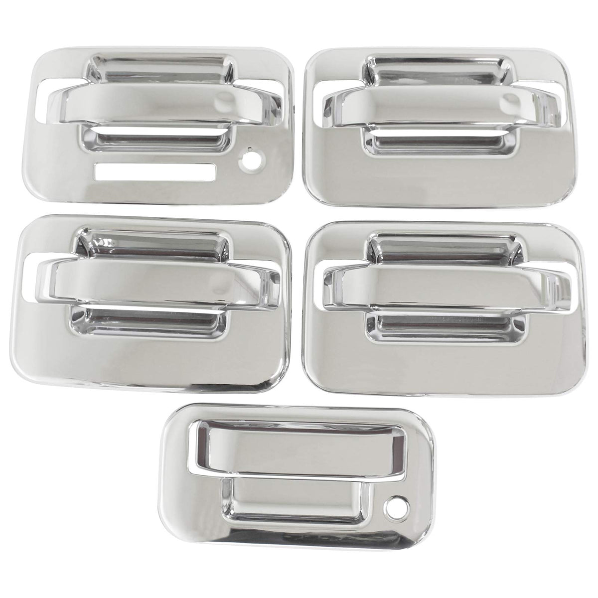 NewYall chrome handle front view showing polished finish and improved curb appeal