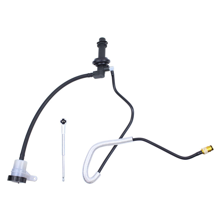NewYall clutch master cylinder front view showing mounting points and ports for easy fitment