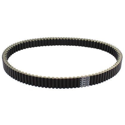 NewYall drive clutch belt front view showing full belt profile and correct fit