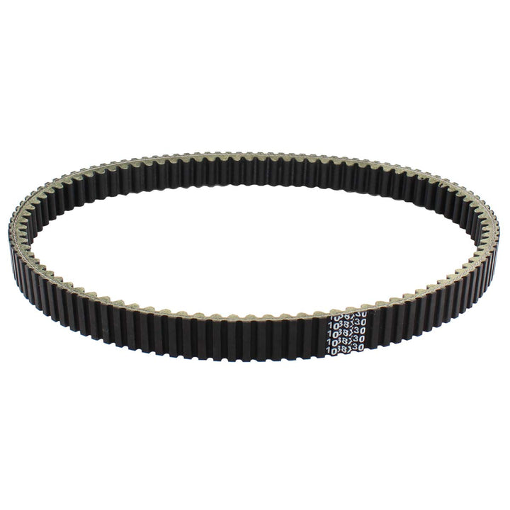 NewYall drive clutch belt front view showing full belt profile and correct fit