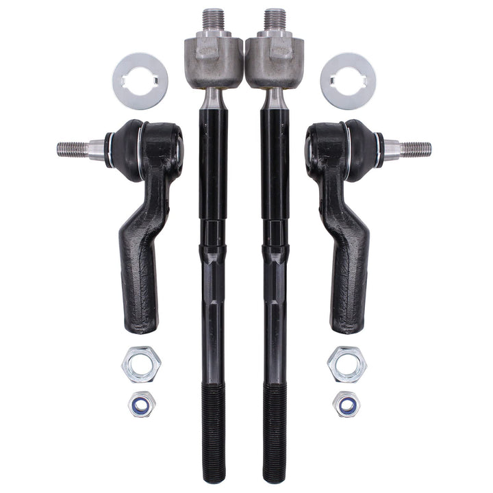 NewYall packaged front tie rod set showing included components and convenience