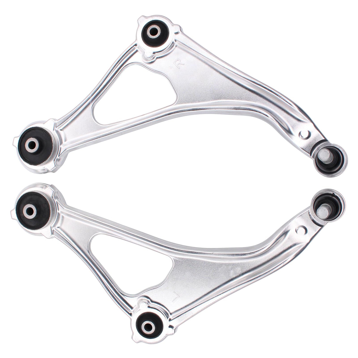 NewYall front lower control arms packaging showing both left and right and fitment information