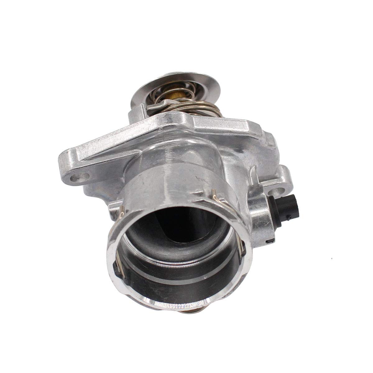 NewYall thermostat housing held in hand for scale, shows compact size and durable construction
