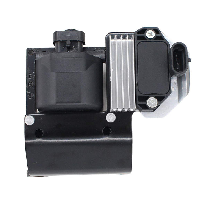 NewYall ignition coil front view showing mounting and exact-fit benefits