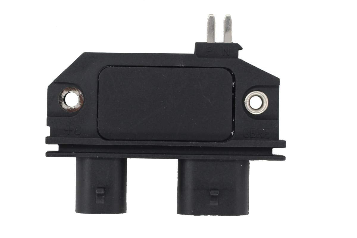 NewYall ignition module beside ruler size comparison for correct fitment