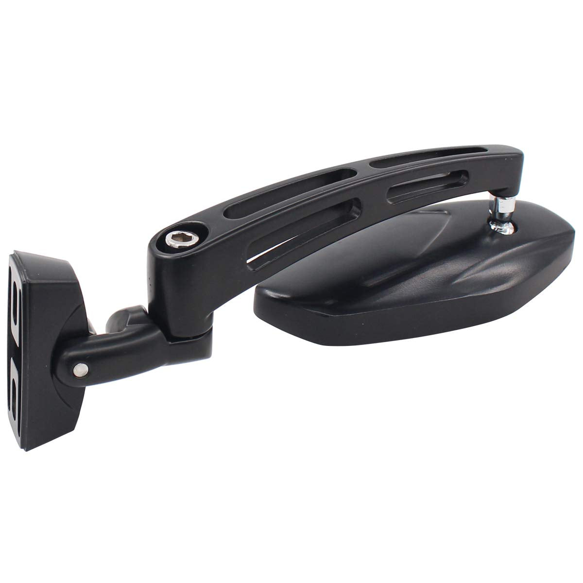 NewYall mirror installed on sportbike fairing showing low-profile look and aero benefit