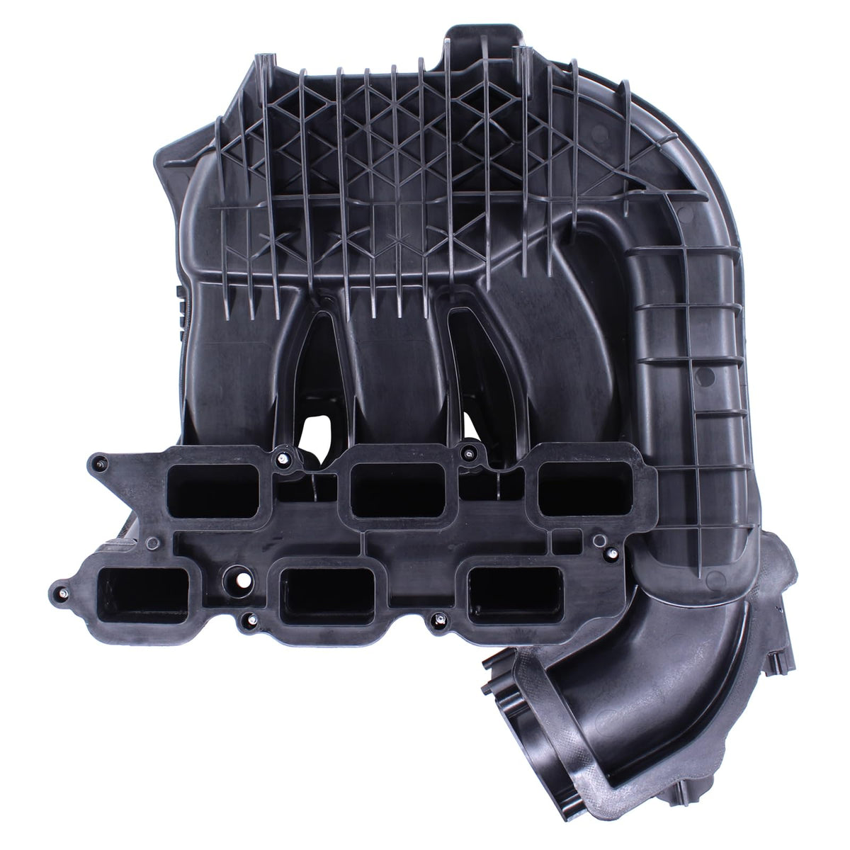 NewYall manifold installed in engine bay demonstrating direct compatibility and neat fit
