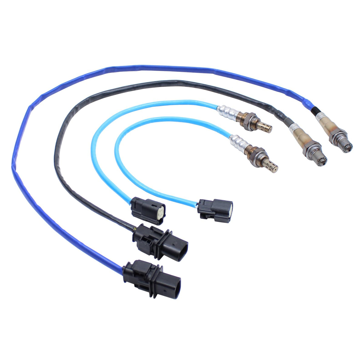 NewYall front view of oxygen sensor kit showing connectors and fitment advantage