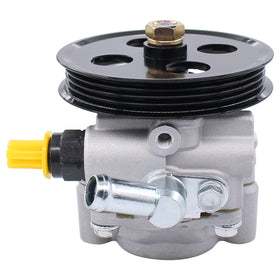 NewYall pump front view showing housing and pulley for reliable steering replacement
