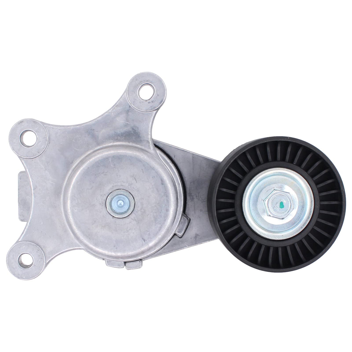 Mechanic holding NewYall tensioner highlighting straightforward installation