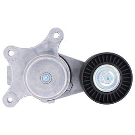 Mechanic holding NewYall tensioner highlighting straightforward installation