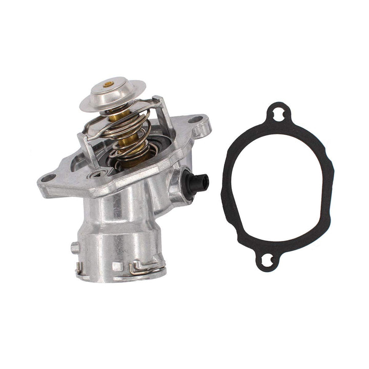 NewYall thermostat housing front view showing ports and fitment, ensures correct coolant routing