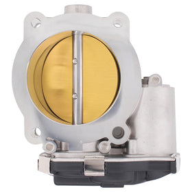 NewYall throttle body close-up of 72mm bore showing smooth throat for accurate airflow