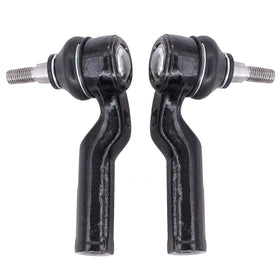 NewYall tie rod ends beside ruler showing accurate OEM-style dimensions