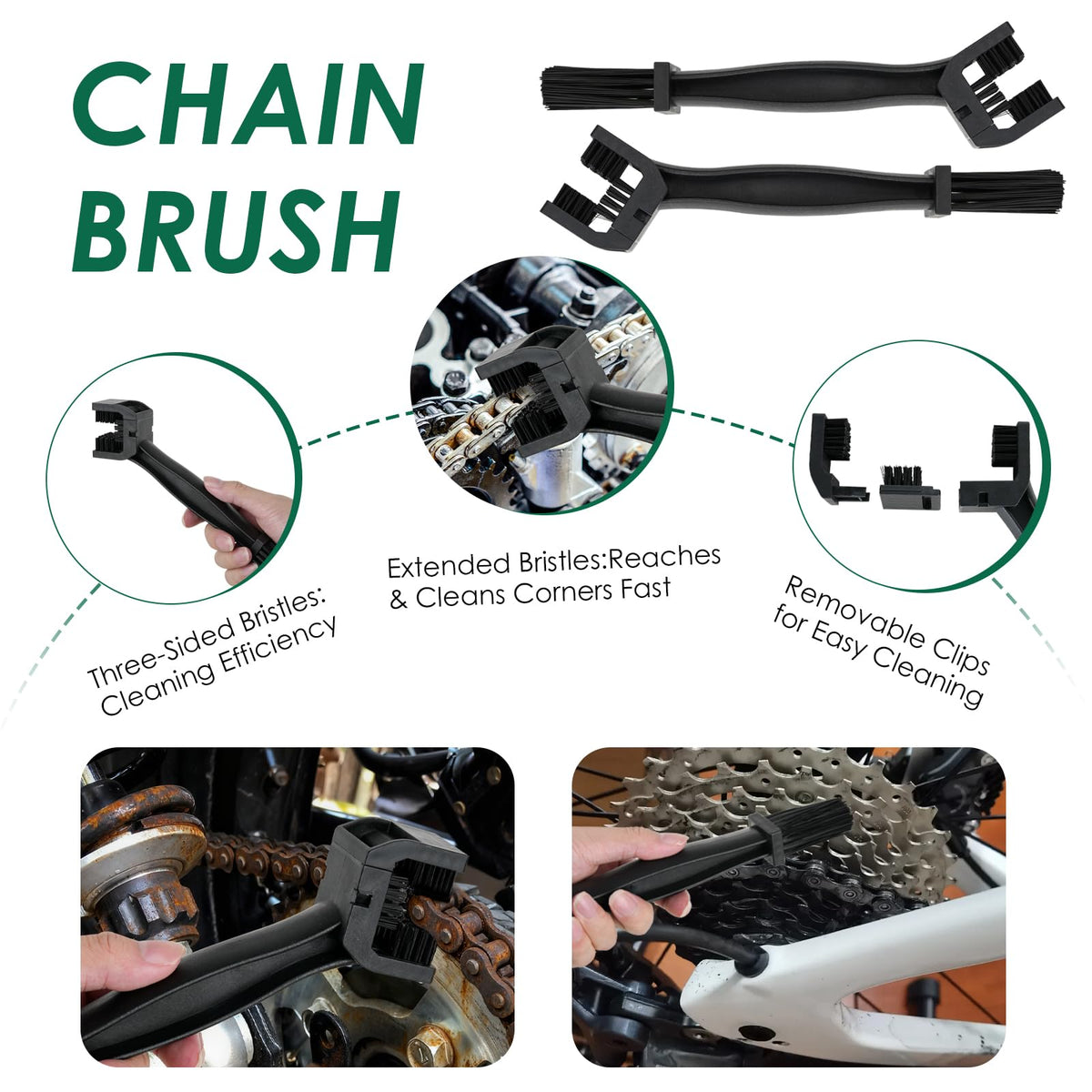NexaBrush soft tire brush gently cleaning sidewalls without damaging rubber surface