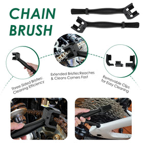 NexaBrush soft tire brush gently cleaning sidewalls without damaging rubber surface