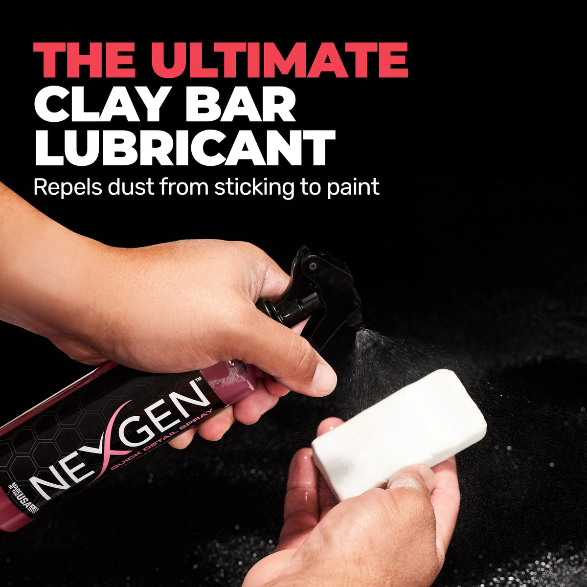 Nexgen in-hand application wiping car with microfiber for scratch prevention