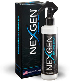 Nexgen bottle front view showing label and size with clear benefits