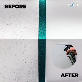 Nexgen used in driveway lifestyle scene for quick detailing